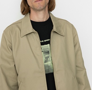 Chaqueta de gamuza Melard de gama alta Retro americana para hombre, cuello levantado, cremallera teñida, oveja, invierno, opción de chaqueta para parejas de calle alta - Product Image 5