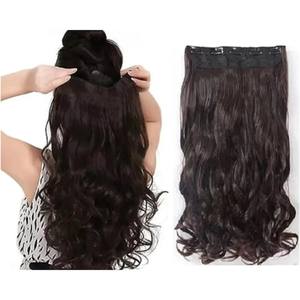 Cabello ondulado humano indio Virgen sin procesar 100%, Color Natural marrón, extensión de oreja a oreja ondulada Natural de templo crudo largo para mujer - Product Image 1