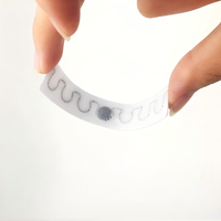 Étiquettes RFID UHF personnalisées en gros, étanches, pour lave-vaisselle, étiquettes UHF sur liquide, étiquettes RFID en tissu pour blanchisserie, pour hôtels et hôpitaux