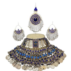 Nouveautés Brodé à la main Afghani mariée demoiselles d'honneur fête porter collier en acier inoxydable pour adultes filles pour les mariages - Product Image 1