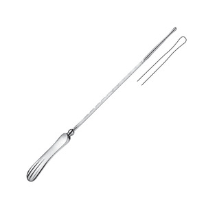 Sonde utérine Martin de haute qualité en acier inoxydable Instruments de diagnostic de gynécologie incurvés rigides manuels 30cm - Product Image 4