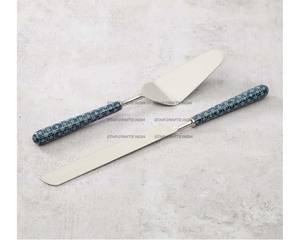 Serveur de gâteaux et couteau Ensemble de couteaux à gâteaux de mariage Ensemble de service pour réceptions Ensemble de découpe de gâteaux pour le bureau et la maison de SCI - Product Image 4