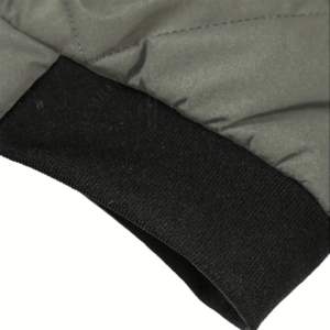 2024 chaqueta de bombardero de cuello redondo para hombre de lona de alta calidad 100% cremallera superior hinchada genuina nuevo diseño primavera liso teñido elegante Casual OEM - Product Image 5