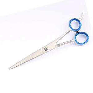 Tijeras de Peluquería Profesionales Hechas a Mano de Acero Inoxidable, Borde Liso, Color Plateado, para Uso Doméstico y Corte de Cabello - Product Image 2