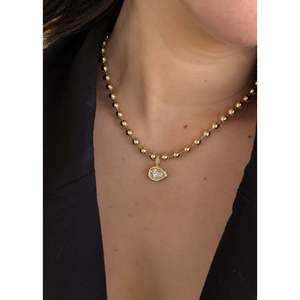 Colette Pendant <b>Necklace</b> with Pear Shaped Diamond - Product Image 6