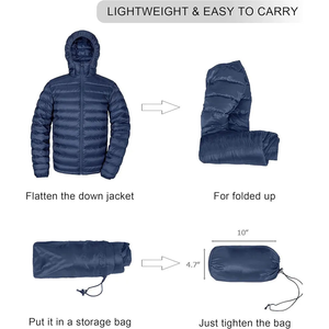 Chaqueta Acolchada con Capucha para Hombre, Aislante, Transpirable e Impermeable para Clima Frío, Chaqueta de Invierno al por Mayor, Económica, OEM - Product Image 5