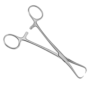 Fórceps quirúrgicos manuales de acero inoxidable de 19cm con mangos en ángulo Fuente de alimentación de agarre - Product Image 4