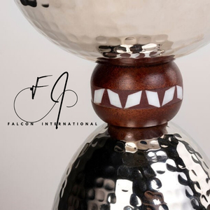 Soporte de incienso de Metal con acabado plateado brillante Fragancia de mesa Ramadán Mubkhar Venta superior Metal de lujo Bakhoor - Product Image 6