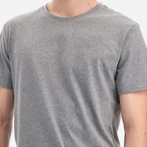 Camisetas de hombre de secado rápido transpirables diseño liso personalizado/Camisetas cómodas ajustadas de Hip Hop para hombre servicio OEM ODM - Product Image 2