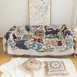 Faible MOQ, décoration intérieure personnalisée, canapé, plage, pique-nique, <span class=keywords><strong>tapisserie</strong></span> en polyester/coton tissé jacquard solide, pliable, quatre saisons, portable - Product Image 3