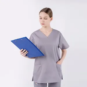 Uniforme d'hôpital de qualité supérieure, nouveau modèle 2026, pour infirmières et médecins, en poly rayon spandex extensible dans les 4 sens - Product Image 1
