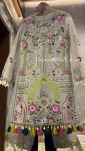 Salwar Kameez pakistanais classique avec élégant avec vrai miroir pour l'été disponible aux prix de gros de l'Inde - Product Image 4
