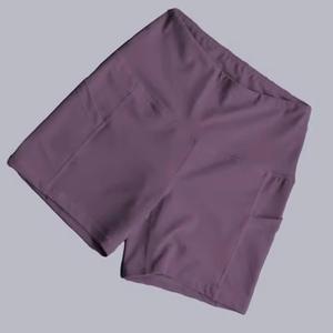 Short de sport taille haute pour femme avec poches Exercice Fitness Stretch Training Yoga Shorts Running - Product Image 5