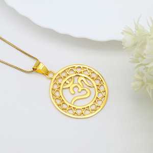 À la mode Argent Chakra Lotus Fleur Collier Om Ohm Aum Symbole Yoga Pendentif Collier Cadeau Spirituel pour Femmes Maman Femme Bijoux - Product Image 5