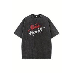 เสื้อยืดพิมพ์ลายสำหรับผู้ชายเสื้อยืดลายกรด DTF สำหรับสตรีททำจากงานตามสั่ง - Product Image 2