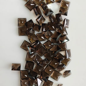 ควอตซ์สโมคกี้ธรรมชาติ 7 มม. ทรงสี่เหลี่ยมเจ้าหญิงคัท คุณภาพดีที่สุด พลอยเม็ดเดี่ยวสำหรับทำเครื่องประดับและสร้อยคอ - Product Image 4