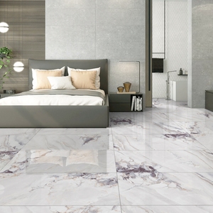 Carreaux de mur et de sol en porcelaine de couleur blanche italienne de qualité supérieure de bonne finition en marbre texturé 600x1200mm carreaux de meilleure qualité - Product Image 1