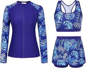 Women's Custom 2-Piece Plus Size Workout Gear Breathable Knitted Gym Activewear Set-Zipper Jacket <b>Long</b> <b>Sleeve</b> <b>Tops</b> Yoga Leggings - Product Image 4