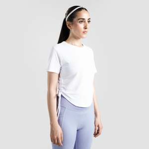 T-shirt court blanc Active Shape pour la gymnastique et le fitness - Product Image 3