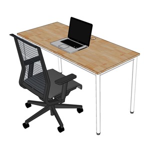 Modern 140x60cm Natural Wood Laptop <b>Desk</b> for Home Office OMA HBOM003 Series - Product Image 3