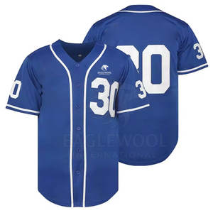 Maillot de baseball pour adultes en stock, marque privée - Ensembles respirants grande taille personnalisables 100% polyester, vente chaude - Product Image 1