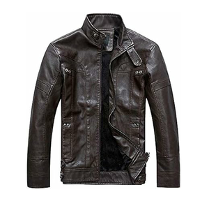 Chaqueta de cuero real transpirable para hombre, chaquetas de cuero de dos colores sólidos de alta calidad para hombre 2025 - Product Image 3
