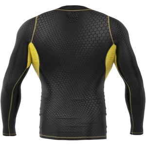 Printed Rash Guard Sublimation Printed Rashguard Mma Rushguard Bjj OEM Mma Rashguard for Men Short Sleeve Rash Guard - Product Image 4