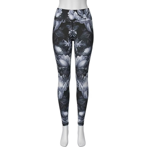 Leggings de yoga en spandex léger, imprimés par transfert thermique, vêtements de sport hautement extensibles pour femmes, fitness, gym, course à pied, pantalons de sport - Product Image 1