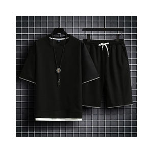 Conjuntos de chándal de algodón ajustados para hombre, entrenamiento personalizado, bordado para correr, precio al por mayor desde Bangladesh - Product Image 5