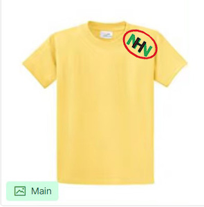 เสื้อยืดคอกลมผ้าฝ้ายถักคุณภาพสูง 100% ระบายอากาศได้ดี แห้งเร็ว สีพื้น พิมพ์ลายผ้าไหมสีน้ำเงินตามสั่ง ไซส์ใหญ่ แขนสั้น ขายส่ง - Product Image 3