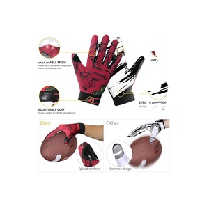 Gants de football américain pour adultes Gant de football super collant - Product Image 5