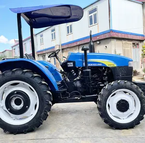 SNH 754 farm tractor with awning
