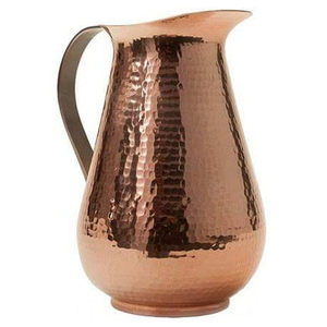 Top Quality Fine Metal Designer Copper Jug Drinking Copper Jug Glass <b>Set</b> With Copper Handle - Product Image 3