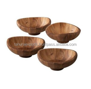 Fabricant de centre de table en bois pour bol de nourriture pour la décoration et les ornements de fête en formes et tailles personnalisées pour l'exportation - Product Image 6