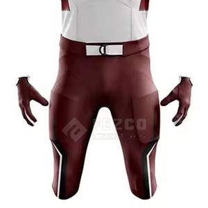 Dernier design respirant et personnalisable, ensembles d'uniformes de football américain 100 % polyester à manches courtes pour hommes, vente en gros, meilleur prix, offre spéciale - Product Image 6