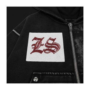 Luxury 380 GSM Thick Fleece Zipper <b>Hoodie</b> Black Washed Custom Embroidery Logo Patch Streetwear Contrast <b>Stitch</b> basics <b>Hoodie</b> - Product Image 6