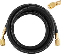 Manguera de Carga Universal para HVAC de 3/8 Pulgadas y 6 Pies de Longitud con Conexiones de 3/8'', para Mantenimiento de Aires Acondicionados y Reparación de Refrigeración