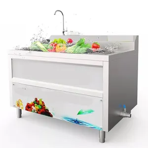 Vortex Bubbles Lavadora de Frutas/verduras Lavadora para restaurante Máquina de limpieza de agua caliente