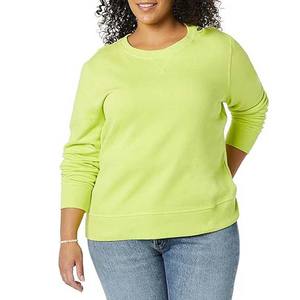 Fabricación de fábrica Sudadera de mujer Activewear Manga larga Cuello redondo 2025 Sudaderas Precio barato Personalizado Transpirable 320g - Product Image 3