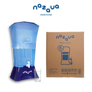 Purificador de agua de mesa por gravedad Manual Nazava 2X16-32 litros carbón activado de 3 etapas 50 GPD para filtros de agua de plástico probados - Product Image 2