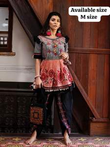 Colección tribal Khadi con bordado pesado Kedia y fabricante de pantalones de tulipán de Surat a la tarifa más baja - Product Image 5