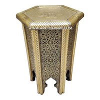 Table marocaine élégante conception antique grand mobilier de salon Table marocaine Table basse unique faite à la main la plus vendue