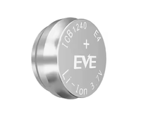 EVE ICB1240 E4 baterai Lithium Ion, alat listrik elektronik konsumen mainan Mp3 spesial jam tangan baterai Ion tombol isi ulang 50mAh