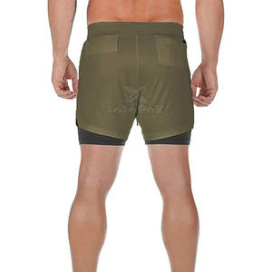 Shorts de sport décontractés pour hommes Studios, en tissu polyester/nylon durable, séchage rapide, respirant, pour l'entraînement musculaire et les séances de cardio. - Product Image 3