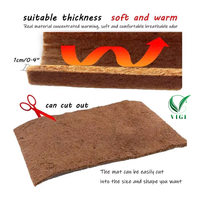 Tapis en fibre de coco écologique, léger et uni pour la croissance des semis, la couverture du sol et la prévention de l'érosion