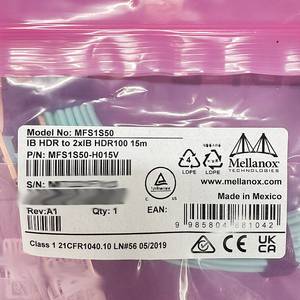 New Mellanox MFS1S50-H015V 200G Để 2 X100G Qsfp56 AOC Splitter 15M Ib HDR Hoạt Động Sợi Quang Cáp 3-Năm Bảo Hành - Product Image 1