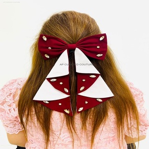 Accesorios para el cabello de moda de aspecto relajante, lazos de cola de cocodrilo hechos a mano multicolor para niños y niñas, lazos con cuentas personalizados - Product Image 6