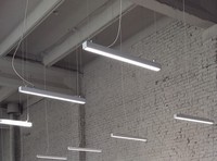Offre Spéciale moderne 40W 1200mm LED suspension linéaire haute qualité haute luminosité réglable CCT bureau aluminium Tube lumières