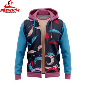 Sweat à capuche zippé de haute qualité pour hommes et femmes Streetwear Fashion Casual Sportswear Warm Cotton Blend Sweatshirt Custom - Product Image 4