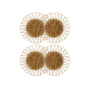 Produits en gros Assiette de chargement en rotin Vaisselle Décorations pour la maison Napperon en rotin Vente la plus vendue - Product Image 3